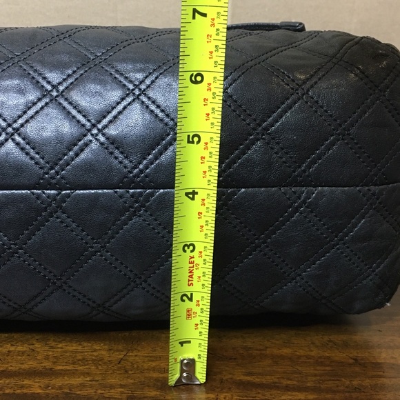 MARC JACOB Quilted Top Handled Belted Lambskin Shoulder Bag - Picture 16 of 17